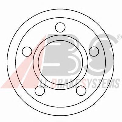 Диск переднього гальма ABS 15892 ціна, від 38.71 USD