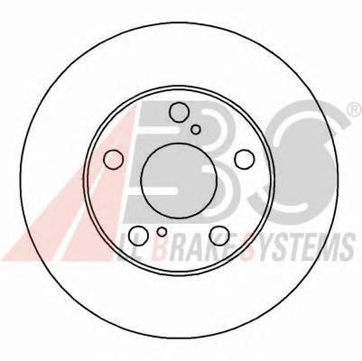 Диск переднього гальма ABS 16220 ціна, від 37.36 USD