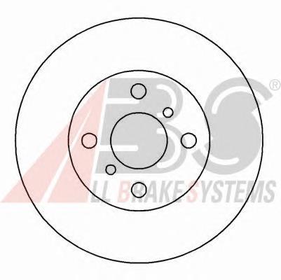 Диск переднього гальма ABS 16234 ціна, від 25.31 USD