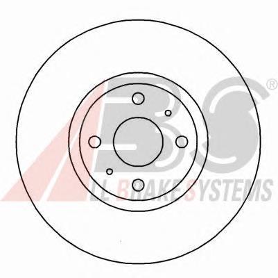 Диск переднього гальма ABS 16153 ціна, від 41.13 USD