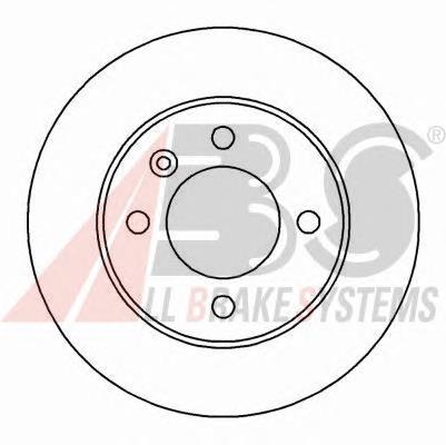 Диск переднього гальма ABS 15961 ціна, від 18.32 USD