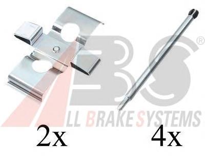 Ремкомплект передніх гальм ABS 1611Q ціна, від 10.13 USD