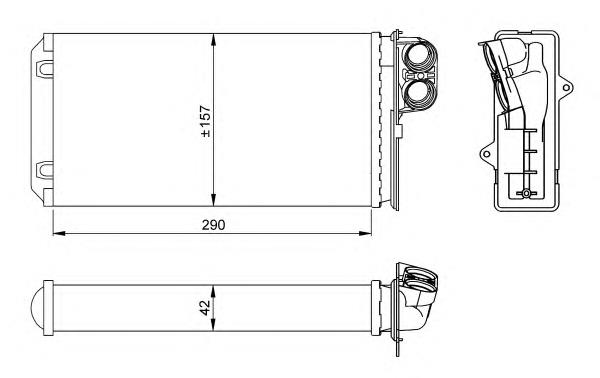 Купити 58036 NRF Теплообмінник