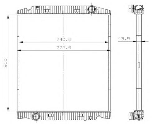 Радіатор основний NRF 559567 ціна, від 324.79 USD