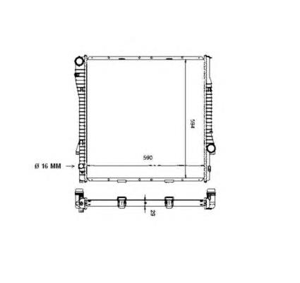 Купити 55329 NRF Радіатор двигуна