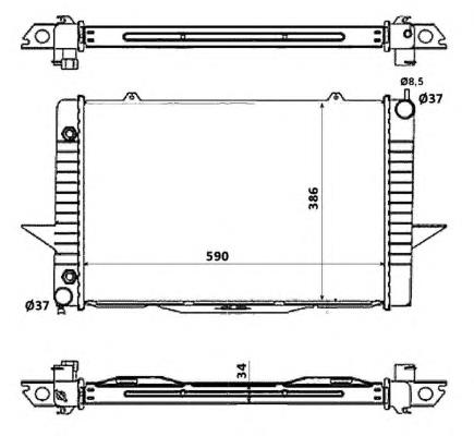 Радіатор основний NRF 58343 ціна, від 128.71 USD