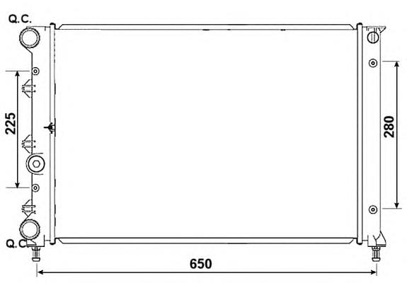 Радіатор основний NRF 58305 ціна, від 70.16 USD