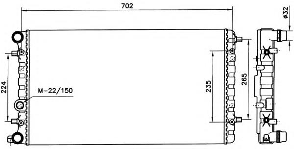 Радіатор основний NRF 58143 ціна, від 55.74 USD