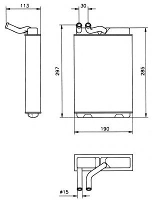 Радіатор пічки (обігрівача) NRF 58149 ціна, від 27.69 USD