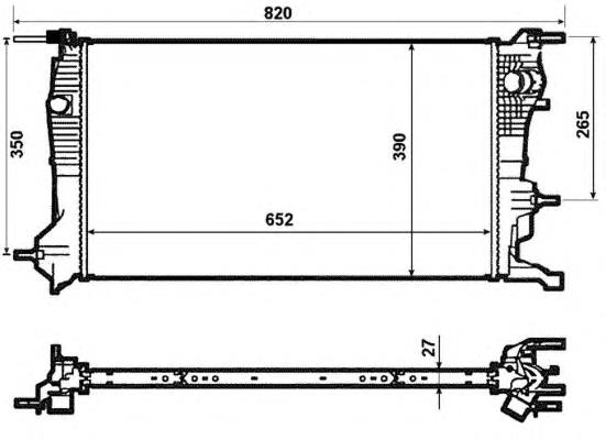 Радіатор охолодження NRF 53964