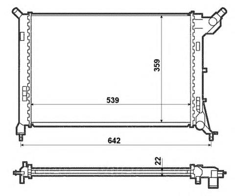 Радіатор основний NRF 53969 ціна, від 96.00 USD