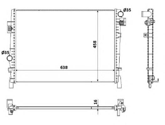 Радіатор основний NRF 53901 ціна, від 72.79 USD