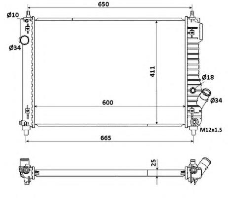 Радіатор основний NRF 53903 ціна, від 118.21 USD