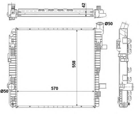 Радіатор основний NRF 53892 ціна, від 151.87 USD