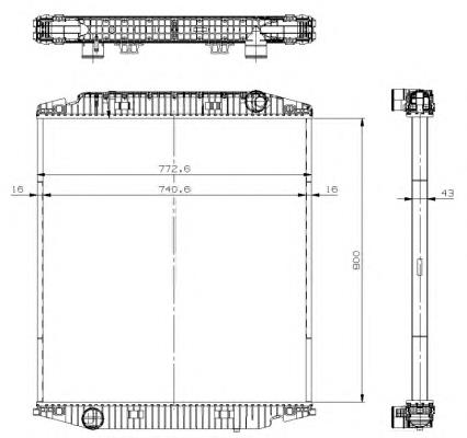 Радіатор охолодження NRF 539567