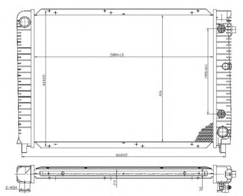Радіатор основний NRF 53953 ціна, від 104.14 USD