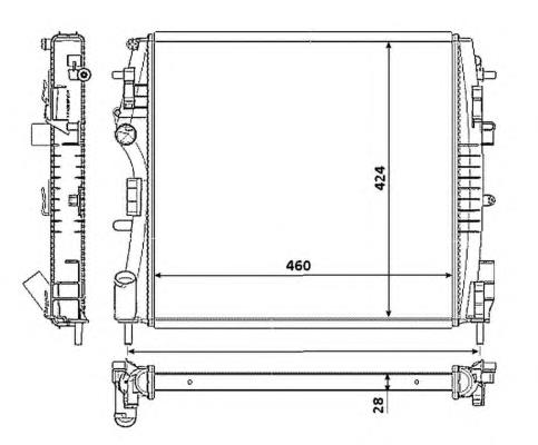 8200384071 Renault (RVI) Радіатор охолодження двигуна