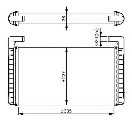 Радіатор пічки (обігрівача) NRF 54299 ціна, від 85.70 USD