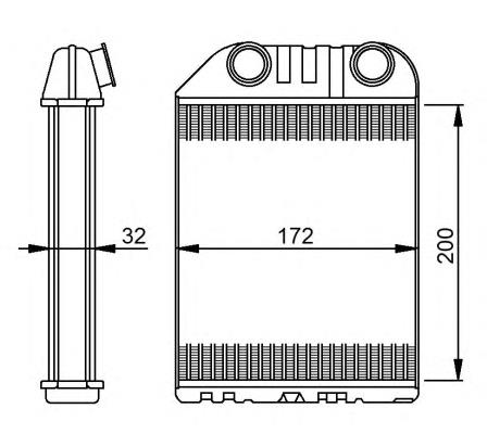 Радіатор пічки (обігрівача) NRF 54287 ціна, від 87.67 USD