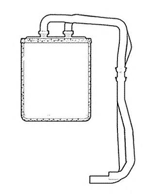 Радіатор пічки (обігрівача) 54219 NRF