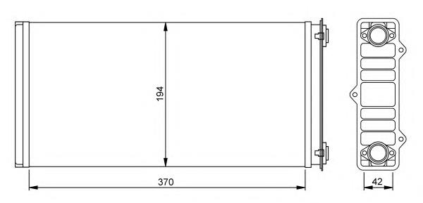 Радіатор пічки (обігрівача) NRF 54254 ціна, від 27.64 USD