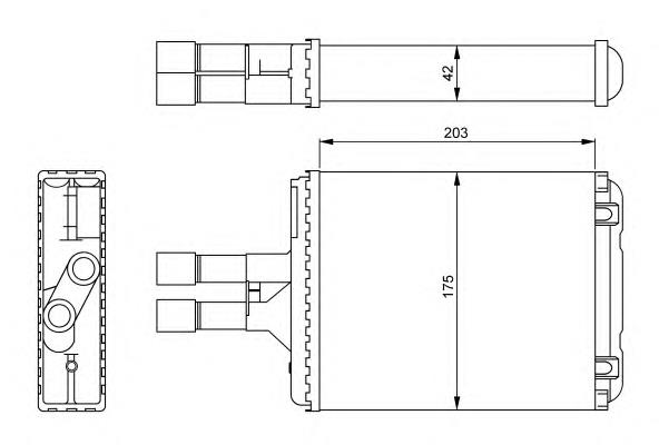 Радіатор обігрівача NRF 54242