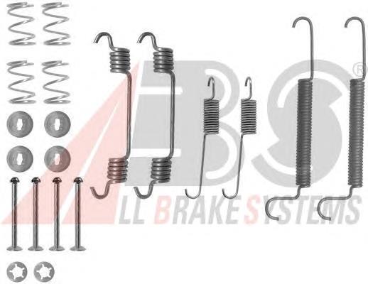 Монтажний комплект задніх барабанних колодок ABS 0766Q ціна, від 8.19 USD
