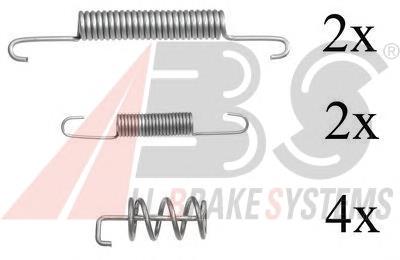 Монтажний комплект задніх барабанних колодок ABS 0831Q ціна, від 3.53 USD