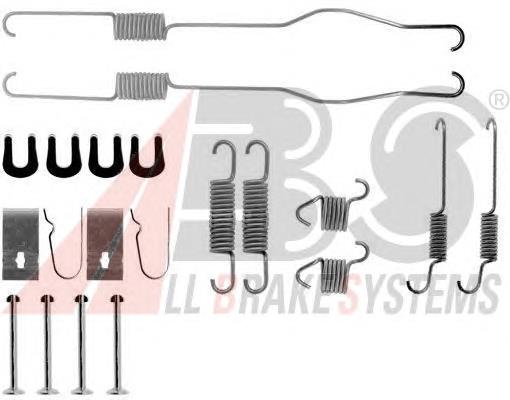 Монтажний комплект задніх барабанних колодок ABS 0694Q ціна, від 23.42 USD