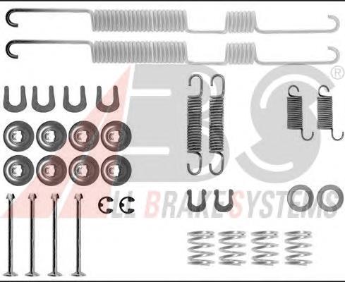 Монтажний комплект задніх барабанних колодок ABS 0698Q ціна, від 27.96 USD