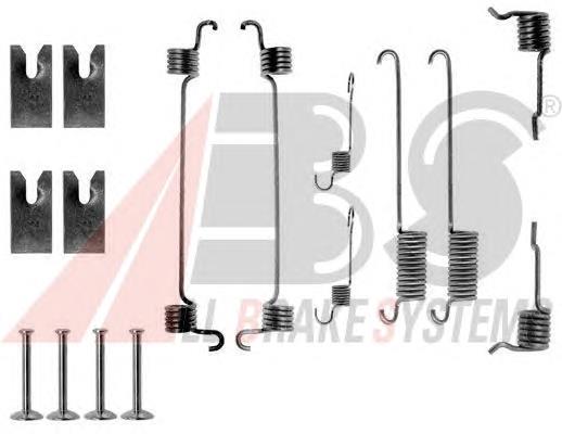 Монтажний комплект задніх барабанних колодок ABS 0731Q ціна, від 7.34 USD