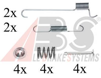 Монтажний комплект задніх барабанних колодок ABS 0848Q ціна, від 6.18 USD