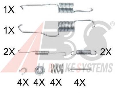 Монтажний комплект задніх барабанних колодок ERT 310132 ціна, від 10.63 USD