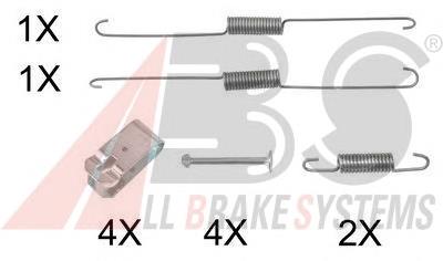 Ремкомплект задніх гальм ABS 0888Q ціна, від 7.91 USD