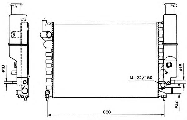 Радіатор охолодження NRF 58802