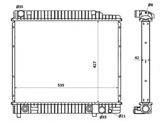 Радіатор охолодження NRF 58348