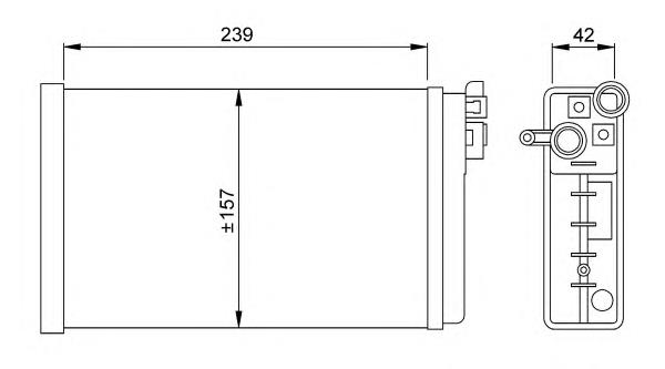 Радіатор пічки (обігрівача) NRF 58640 ціна, від 19.66 USD