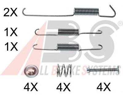 Монтажний комплект задніх барабанних колодок Quick Brake 1050002 ціна, від 12.51 USD