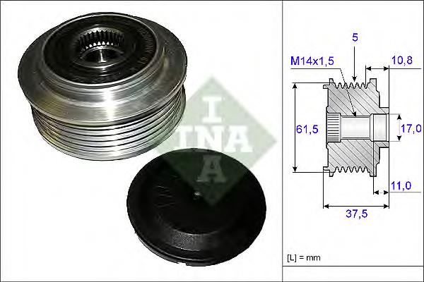 Інерційний шків INA 535010710 ціна, від 31.65 USD