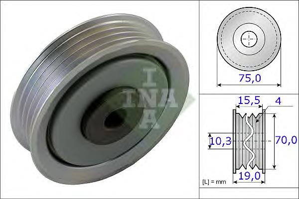 Натяжний ролик INA 531084510 ціна, від 20.66 USD