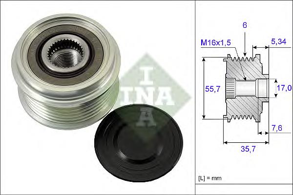 Купити 535007710 INA Шків генератора