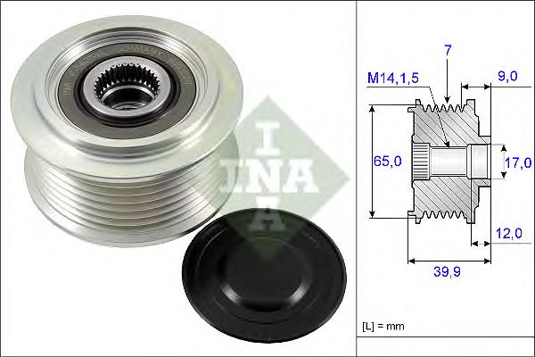 Інерційний шків INA 535022910 ціна, від 43.31 USD