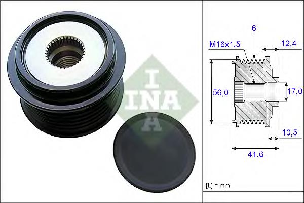 Інерційний шків INA 535021010 ціна, від 72.73 USD