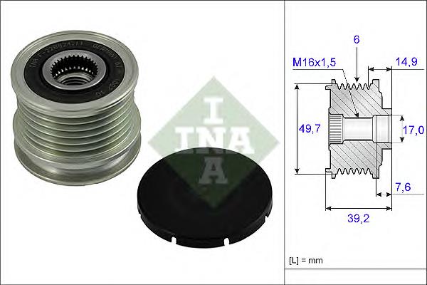 Інерційний шків INA 535001510 ціна, від 28.99 USD