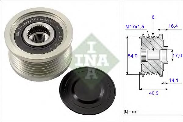 Інерційний шків INA 535011210 ціна, від 26.50 USD