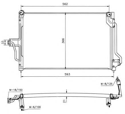Конденсатор кондиціонера NRF 35182 ціна, від 89.38 USD