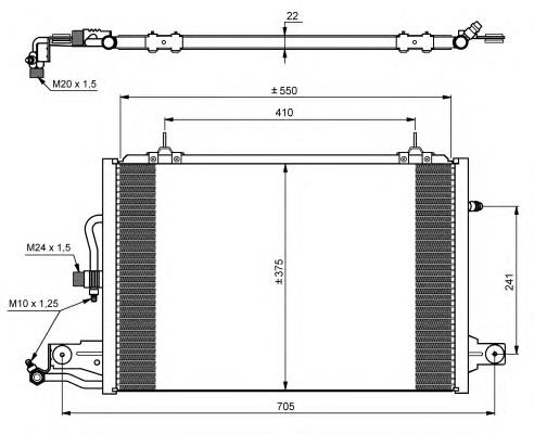 Конденсатор кондиціонера NRF 35031 ціна, від 84.65 USD
