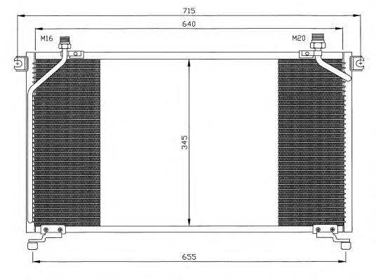 Конденсатор кондиціонера NRF 35373 ціна, від 101.53 USD