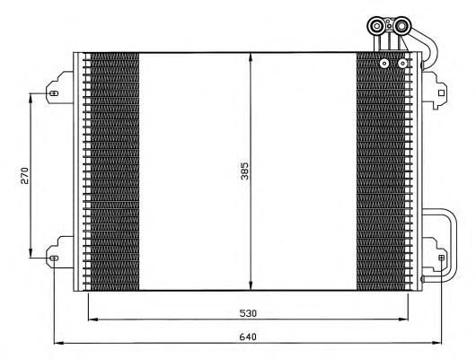 Купити 35340 NRF Радіатор системи охолодження кондиціонера