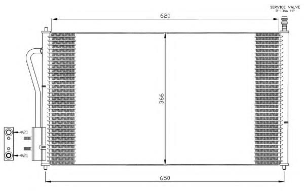 Конденсатор кондиціонера NRF 35345 ціна, від 67.77 USD